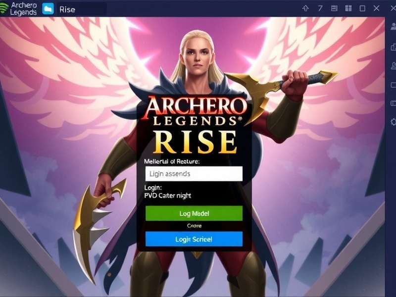 Login Options in Archero Legends Rise Archero Legends Rise Login Screen